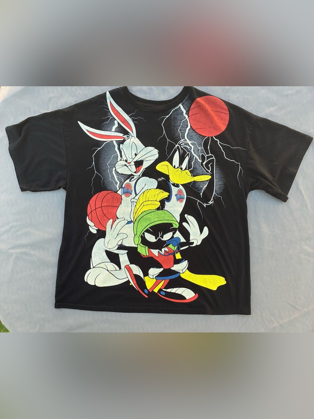 Warner Bros. Black Looney Tunes Basketball Graphic Tee